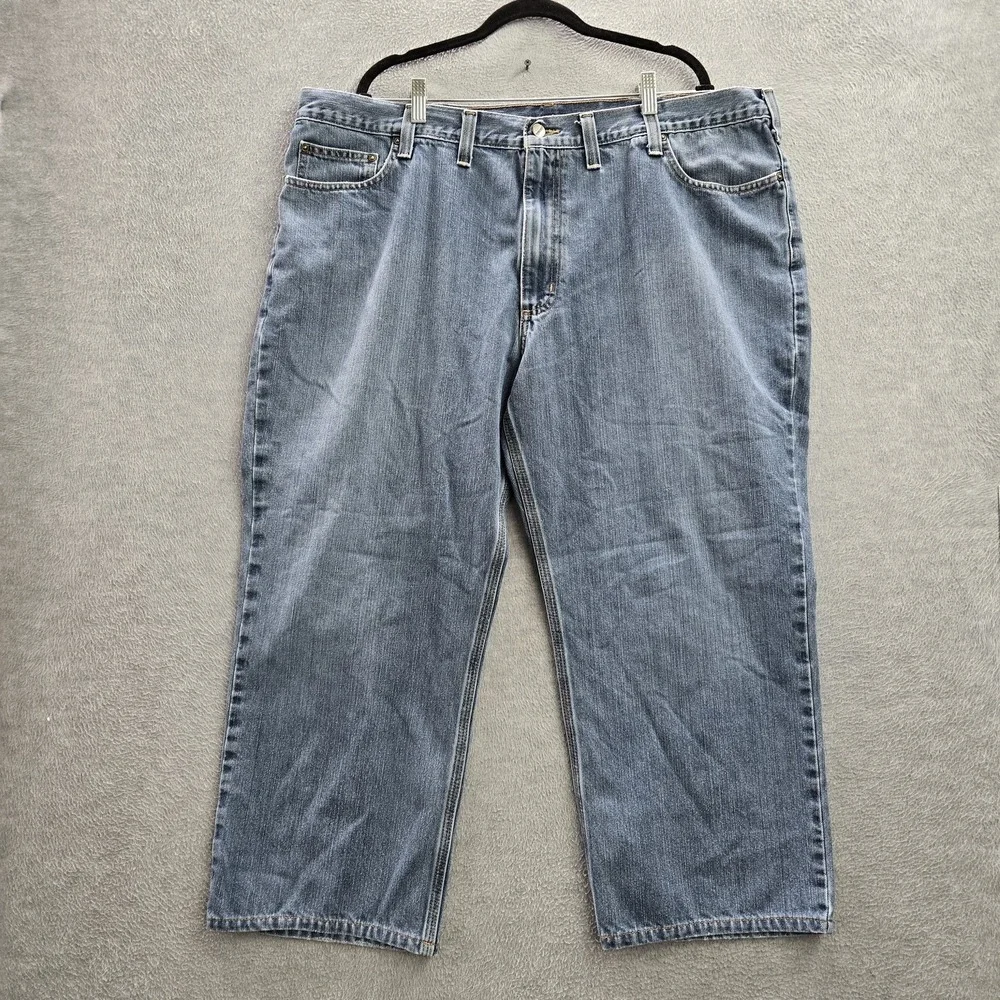 Carhartt‎ Men Jeans 44X30 Blue Denim 101483 Relaxed Fit Logo 25